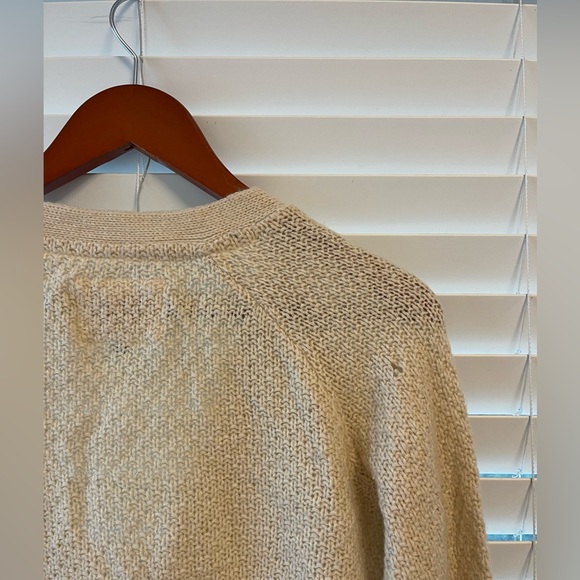 Cream Button Up Cardigan - Picture 6 of 9